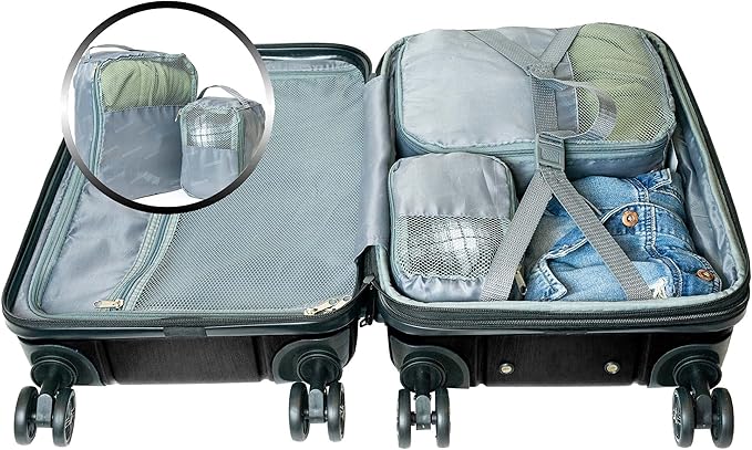 NONSTOP NEW YORK Luggage Expandable Spinner Wheels hard side shell Travel Suitcase Lightweight, TSA Lock, Double USB Port (Black, 3-Piece Set (20/24/28))