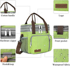 MIYCOO Lunch Bag & Lunch Box for Women Men, Double Deck Leakproof Insulated Soft Large Adult Camping Cooler bag for Work, Beach, Picnic, Travel (Green, 15L)