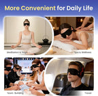 100 Packs Disposable Sleep Masks Bulk, Blackout Blindfolds for Men Women, Soft Eyemasks Adjustable for Sleeping Travel Yoga, Light Blocking Night Eye Mask for Party Games Team Building