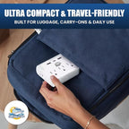 Cruise Ship Compliant Non-Surge Power Strip (6-in-1) Outlet Extender with 3 AC Outlets, 2 USB Ports & 1 USB-C, 2500W, Carnival, Norwegian, Princess & Disney Cruises – Verify Policies Before Travel