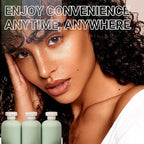 ASEVAT 6.7oz 4Pcs Green Plastic Refillable Travel Shampoo and Conditioner Bottles Plastic Refillable Travel Shampoo Bottles with Flip Cap Shampoo and Conditioner Dispenser