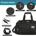 Urbanstand Gym Bag for Men & Women - 30L Duffel Bag with Shoe Compartment, Weekender Water Resistant Sports Duffle Bag for Travel, Fitness & Workouts, Medium