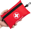 Atickyaid Mini First Aid Kit - 140 Piece Small First Aid Medical Kit for Car, Home, Office, Travel, Camping, Sports, Outdoor, School - Emergency First Aid Supplies and Survival Kit