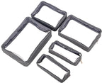 Remobia Hicol TSA Approved 5-Piece Diaper Bag Organizer Pouch Set Clear Waterproof TPU Kids Toiletry Storage Set Travel Packing Clutch Cube Bags for Baby Nursing (Grey)