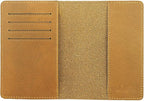 RFID Blocking Passport Holder Travel Wallet (Brown)
