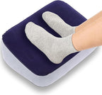 Ergonomic Foot Rest for Under Desk at Work to Offer Foot Support & Promote Leg Circulation - Portable & Inflatable Footrest for Under Desk to Relieve Back & Hip Pain at Home, Office, Car, Airplane
