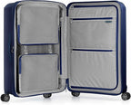 Traveler's Choice Pagosa Hardshell Expandable Luggage with Spinner Wheels, Navy, 3-Piece Set (22/26/30)