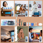 Bulk Travel Size Toiletries Kit Travel Toiletry Kit for Women,Bulk Homeless Care Package Supplies in Zip Pouch,Toiletries Set for Camping Hotel Homeless Charity Men Women Students (4)