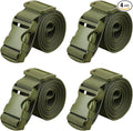 MAGARROW 1.5" Utility Luggage Straps with Buckle Adjustable, 4-Pack (Army Green, 1.5 in x 4.5 ft)