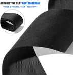 2 Pack Luggage Straps for Suitcases, Luggage Straps to Connect Two Suitcases, Adjustable T-Type and Normal Suitcase Straps for Connect 3 Luggage Together (Black)