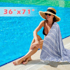 YSYJ 12 Pack Turkish Beach Towel Oversized Beach Towels 36"x71"Turkish Towel Soft Sand Free Quick Dry Lightweight Beach Towel Bath Towels Navy