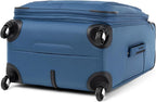 Travelpro Maxlite 5 Softside Expandable Luggage with 4 Spinner Wheels, Lightweight Suitcase, Men and Women, Ensign Blue, Checked-Medium 25-Inch