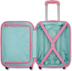 American Tourister Disney Princess Carry-On Luggage - Airline Approved, Durable Hardshell with Disney Princess Favorites - Roll Confidentially with Spinner Wheels & Colorful Adjustable Handle
