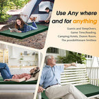 CYMULA Camping Cot Mattress 2in Memory Foam Sleeping Pad,Soft Warm Non-Slip Camping Mattress Topper with Retaining for Adults,Portable Roll up Pad for Travel（only Mattress）