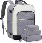 LOVEVOOK Large Travel Backpack for Women, TSA Carry on Backpack for Airplanes, 40L Personal Item Travel Bag for Women fits 17" Laptop,Waterproof Carry on Bag Airplane Approved with 3 Packing Cubes