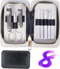 Manicure Set 8 in 1 Stainless Steel Nail Clippers for Men，Manicure Kit for Women，Nail Grooming Kit，Nail Clipper Set，Personal Care Tools
