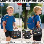 Lunch Box Kids Insulated Lunch Bag for Boys Girls Cute Reusable Lunch Tote Bag Waterproof Portable Thermal Lunch Box Kids for School Picnic Travel Dinosaur
