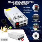 VAYALT 60V 20A 1200W DC Switching Power Supply, Universal Regulated Switching AC 110V/220V to DC 60V Transformer, 60V Power Supply for Industrial, CCTV, Computer Project, 3D Printer, LED Strip Light