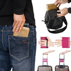 Passport Holder Cover Wallet Travel Essentials RFID Blocking Leather Card Case International Must Haves Travel Accessories for Women Men(101#Purple)