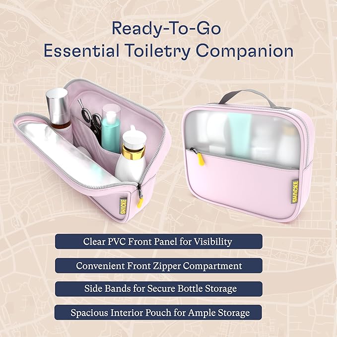 Shacke Packing Cubes for Travel 8 Set - Premium Luggage Organizer Bags - Versatile Travel Organizer for Women and Men - Optimized Packing Bags - Travel Essentials (Petal Pink)