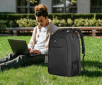 MATEIN Extra Large Travel Backpack, TSA Friendly 18.4 Inch Laptop Backpack, Anti Theft Flight Approved Business Work College Computer Backpack Big Bag for Women Men, Black