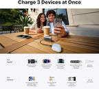 sharge Mini Portable Charger 45W 10000mAh Power Bank, Fast Charging Battery Pack with Built-in USB-C Cable, Compact Portable Phone Charger Travel Essentials Powerbank for iPhone 17/16