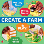 Creativity for Kids Sensory Pack: Farm, Sensory Toys for Toddlers, Pretend Play Farm Animals for Kids, Toddler Travel Toys & Spring Crafts (Ages 3+)
