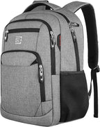 Volher Laptop Backpack,Business Travel Anti Theft Slim Durable Laptops Backpack,Water Resistant College Computer Bag for Women & Men Fits 15.6 Inch Laptop and Notebook - Grey