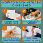 Travel Laundry Detergent Sheets Kit – 2-Size Travel Detergent Sheets + Lightweight Clothesline, Universal Sink Stopper & Foldable Laundry Bag Great for Hotels, Cruises, Camping & Trips