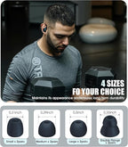 8 Pairs Ear Tips for Beats Powerbeats Pro/Beats Flex/Beats X with Cleaning Kit, Soft Silicone Fit in Case Replacement Tips for Beats Powerbeats Pro/Beats Flex/urBeats - Navy Blue