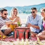 Maelstrom Collapsible Soft Cooler Bag,35/55/75 Cans Beach Cooler with Flip Top Lid, Ice Chest, Leakproof & Portable for Beach, Camping, Road Trips & Grocery Shopping