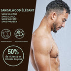 Body & Earth, Father’s Day Gifts, Birthday, Christmas Gifts for Boyfriend Husband, Gift for Men, 3PC Mens Gift Baskets, Mens Hygiene Kit, with Sandalwood Body Wash, Body Lotion and Shampoo
