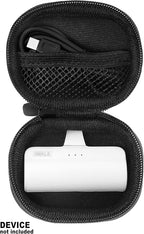 Case for mini Charger Compatible with iWALK Small USB-C Portable Charger, Anker Nano, JEJILL, LanLuk, Charmast, LENUTO, Swyop, VEGER, Feob, Taegila, YHO (Black)