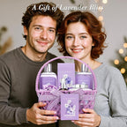 Mothers Day Gifts for Women - Lavender Bath and Body Gift Set for Women, Spa Gift Basket | Mothers Day Gifts for Mom, Birthday, Self Care, Valentines Day, Christmas Gift, All Occasion