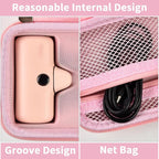 casmilee Portable Charger Power Bank Case for 2PCS Swyop/for Feob/for Charmast/for JEJILL/for LanLuk/for VEGER/for iWALK/for Taegila/for Kuulaa and More Small Charging Battery Pack - Bag Only (Pink)