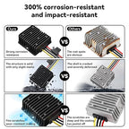 36V 48V to 12V 20A Step Down Converter-Golf Cart Voltage Reducer with Fuse|36V 48V to 12V Converter for Golf cart 20A 240W DC to DC Converter Waterproof for RV Accessories, Forklifts & Solar Systems