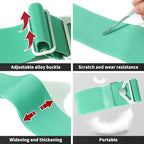 TOOVREN 2-in-1 Travel Belt for Luggage Straps Add a Bag Bungees Suitcase Luggage Strap Over Handle Suitcases Belt for Carry On Bag Adjustable Backpack Attachment Airport Travel Accessories Light Blue