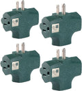 3 Way Plug Adapter - UL Listed - Outdoor Outlet Splitter 3 Prong - Electrical Outlet Extender, Wall Outlet Expander, Outdoor Heavy Duty Triple Plug Outlet Adapter