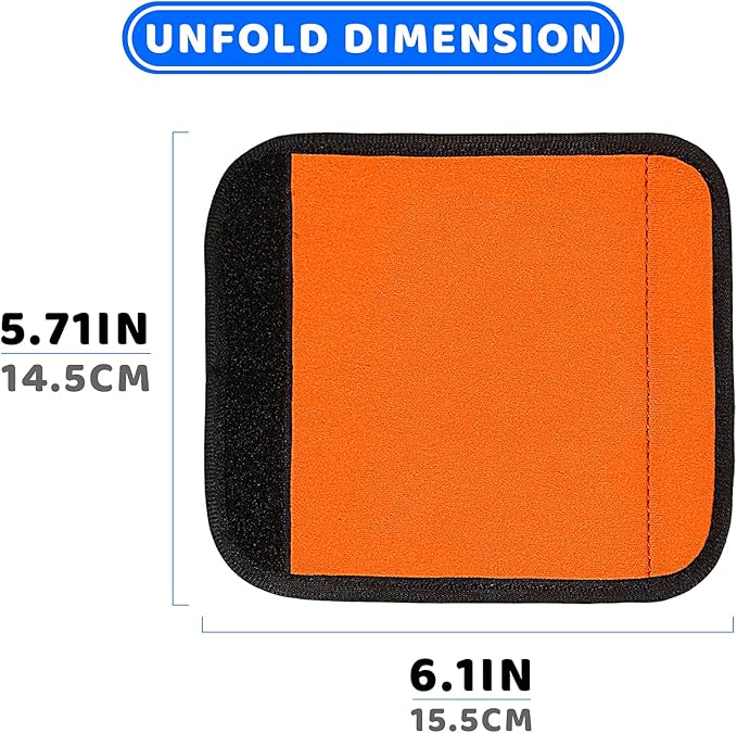 12 Pieces Neoprene Luggage Handle Wrap Grip Luggage Handle Wraps Solid Color Detachable Handle Covers Handle Identifier for Suitcase Travel Bag(6 Mixed Colors)