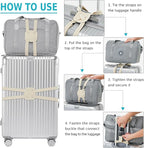 Travelkin Luggage Straps Bag Bungees add a Bag, Luggage Bungee for suitcases Elastic Strap Belt