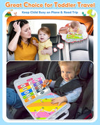Gojmzo Busy Board Montessori Toys for Toddler Boy Girl Birthday Gifts, Busy Book Sensory Toys for Toddlers, Learning Educational Toddler Travel Activities