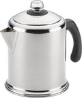 Farberware Classic Stainless Steel Yosemite 12-Cup Coffee Percolator, Percolator Coffee Pot
