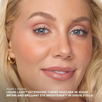 Thrive Causemetics Mini Makeup Essentials, Mother's Day Makeup Gift Set, Mini Liquid Lash Extensions & Volumizer Mini Mascaras, Brynn (Rich Black), Mini Eye Brightener Highlighter Sticks- 3 Shades