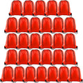 PLULON 30 Pcs Red Drawstring Bags Bulk String Bags Drawstring Backpack Cinch Sack Backpack Bags for Yoga Traveling Outdoor Party