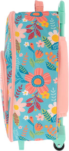 Stephen Joseph, Kids Roling Carry-On Luggage, 12.5"L x 6.5"W x 18"H, Turquoise Floral