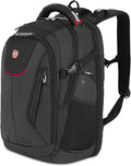SwissGear Travel Tech Elite Laptop Backpack – Fits Laptops up to 16” – ScanSmart TSA-Friendly Backpack with USB Port, Shoe Compartment & Organizer Pockets – Black Dot