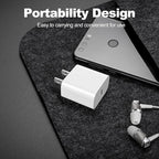 iPhone 17 16 15 Charger Fast Charging,2Pack 20W Apple iPad USB C Wall Chrager Block with 6FT USB C to C Cable for iPhone 17/Pro/Pro Max/17 Air/ 16/16 Pro/16 Pro Max/15/Plus/Pro/Pro Max (White)