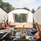 PORTAL 6/8/10 Person Family Camping Tent with Screen Room, Water Resistant Big Tunnel Tents with Rainfly, Large Family Tent for Camping, Outdoor, Patio