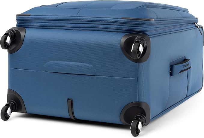 Travelpro Maxlite 5 Softside Expandable Luggage with 4 Spinner Wheels, Lightweight Suitcase, Men and Women, Ensign Blue, Checked-Large 29-Inch