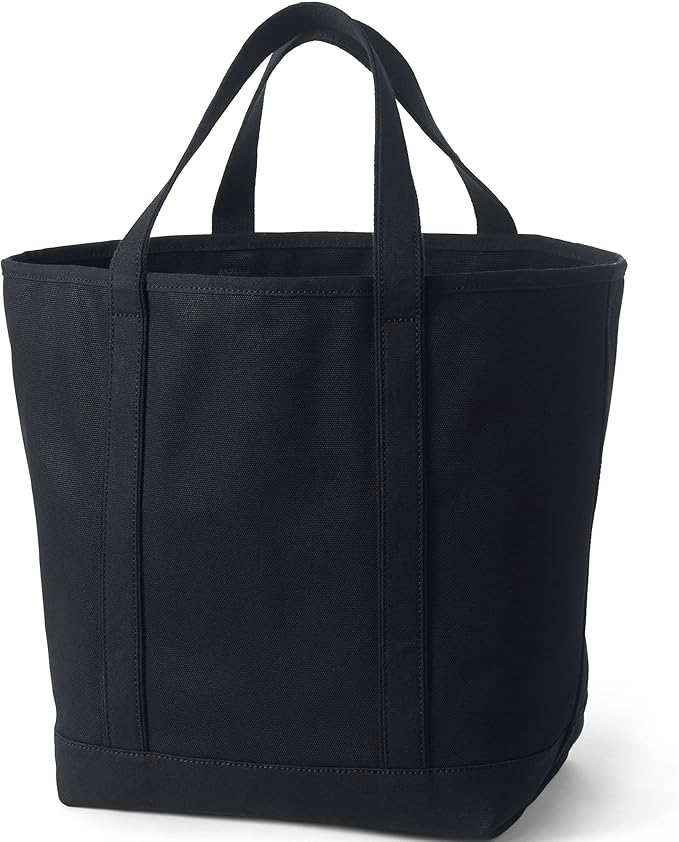 Lands' End Open Top Canvas Tote Bag